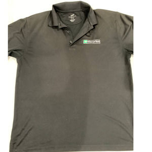 Ultra Club Enterprise Employee Uniform Polo Black T-shirt Size L